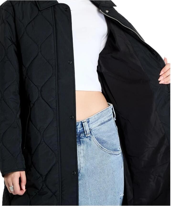 Tommy Hilfiger Gewatteerde jas met vlagdetail Black Dames - Foto 2