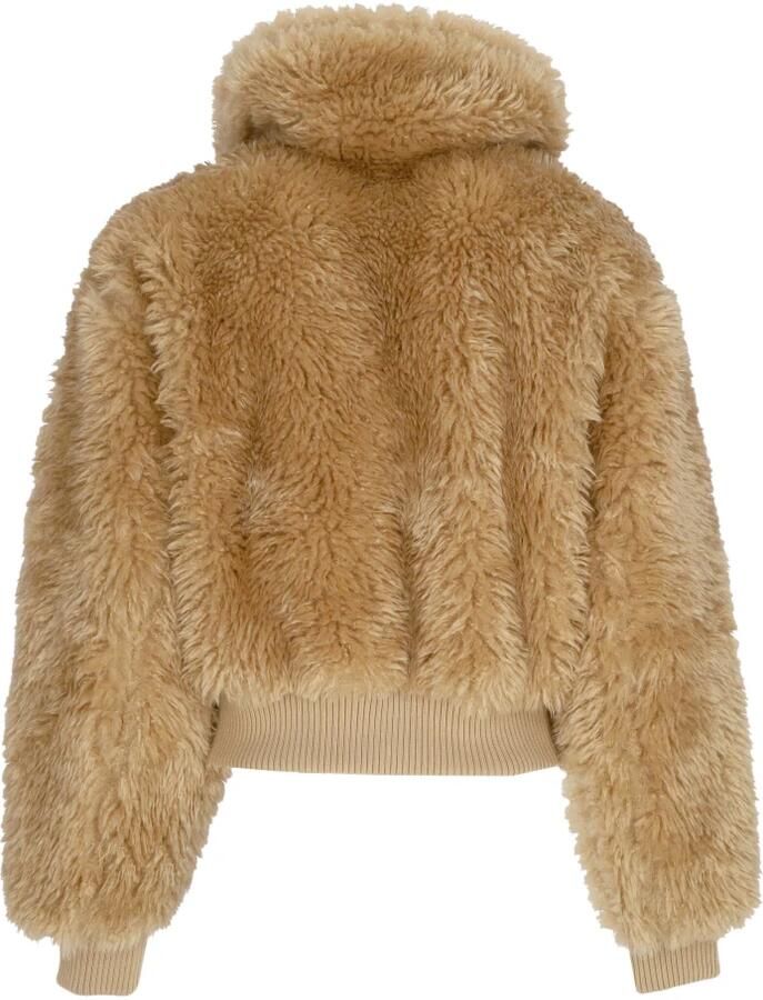 Tommy Jeans Beige Shearling Bontjas Dames Herfst Winter Yellow Dames