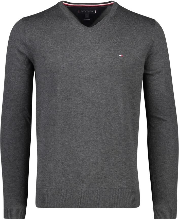 Tommy Hilfiger Organisch Katoen Zijde Jersey voor Heren Gray Heren - Foto 2