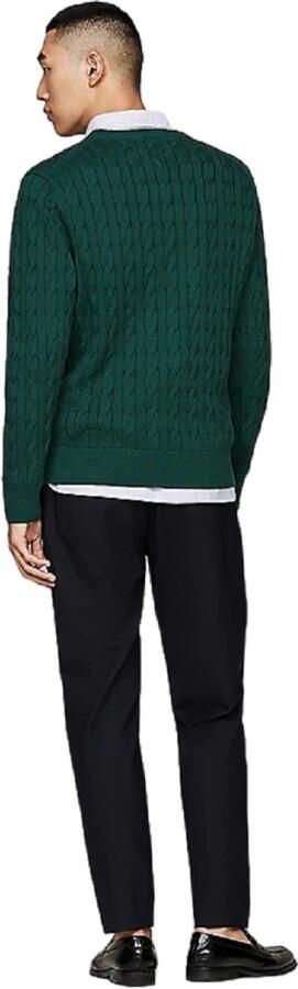 Tommy Hilfiger Gebreide trui CLASSIC CABLE CREW NECK met structuurbreisel en vlaglabel - Foto 8