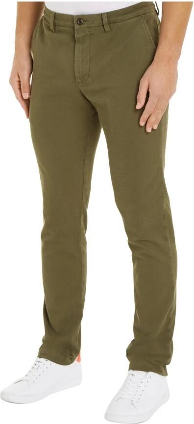 TOMMY HILFIGER Heren Broeken Chino Bleecker Structure Gmd Khaki - Foto 3