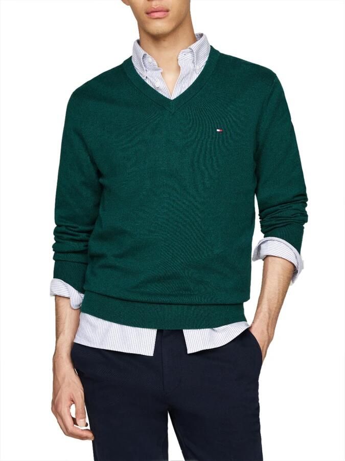 Tommy Hilfiger Gebreide pullover met logostitching model 'PIMA' - Foto 2