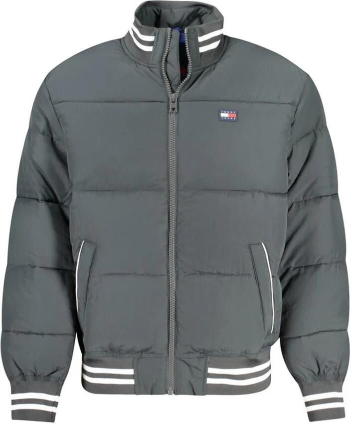 Tommy Hilfiger Groene Jack met Lange Mouwen en Contrastdetails Gray Heren