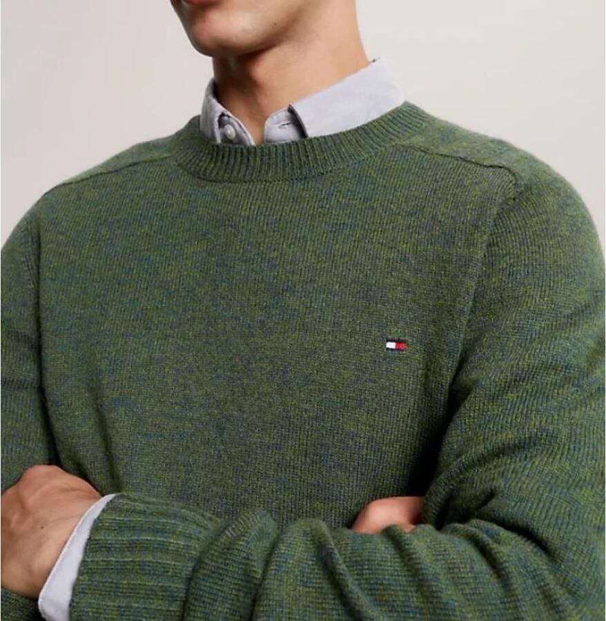 Tommy Hilfiger Gebreide pullover met labelstitching model 'MERINO' - Foto 4