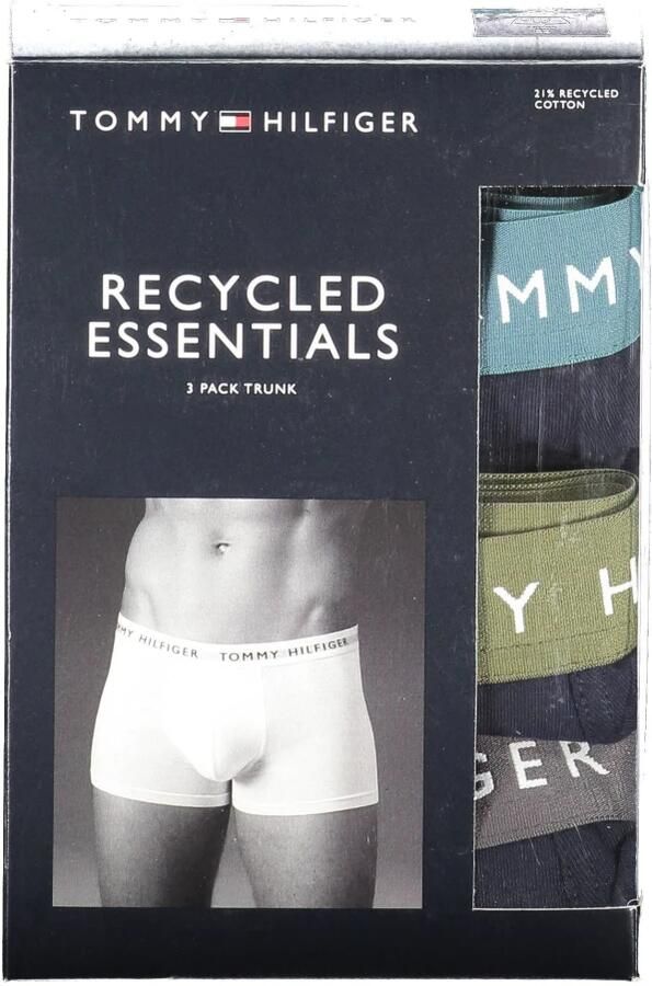 Tommy Hilfiger Blauwe Katoenen Trunks Tri-Pack Elastische Tailleband Multicolor Heren - Foto 2