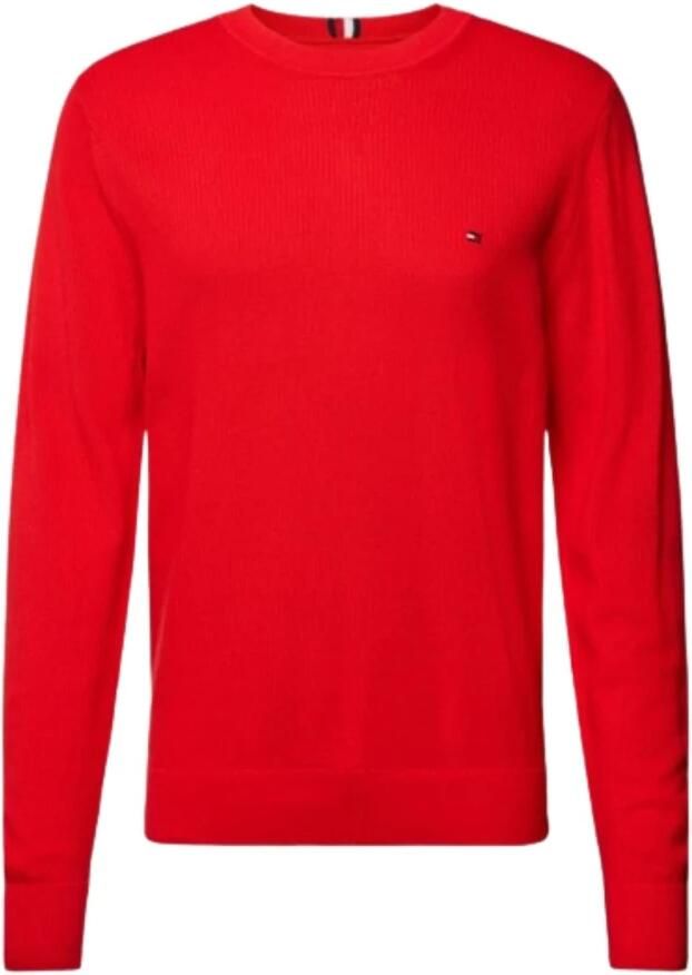 Tommy Hilfiger Gebreide pullover met labelstitching model 'CHAIN' - Foto 4