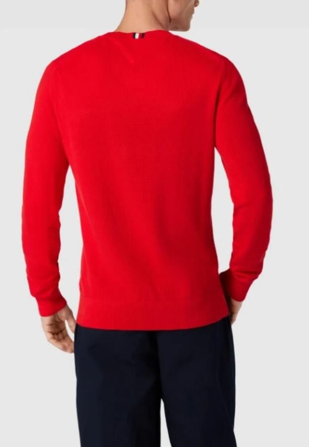 Tommy Hilfiger Gebreide pullover met labelstitching model 'CHAIN' - Foto 3