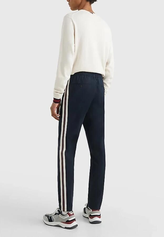 Tommy Hilfiger Heren Chelsea Pull-On Tape Broek Blue Heren - Foto 4