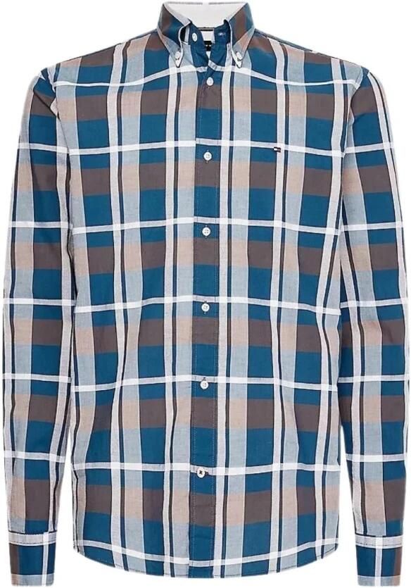 Tommy Hilfiger Heren Geruite Overhemd Regular Fit Multicolor Heren - Foto 2