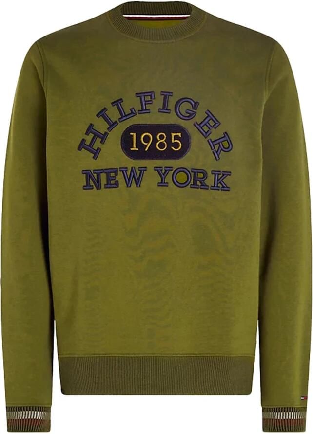 Tommy Hilfiger Heren Groene Monotype Collegiate Crewneck Green Heren - Foto 4