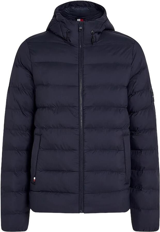 Tommy Hilfiger Blauwe Waterdichte Logo Jassen Regular Fit Blue Heren - Foto 4