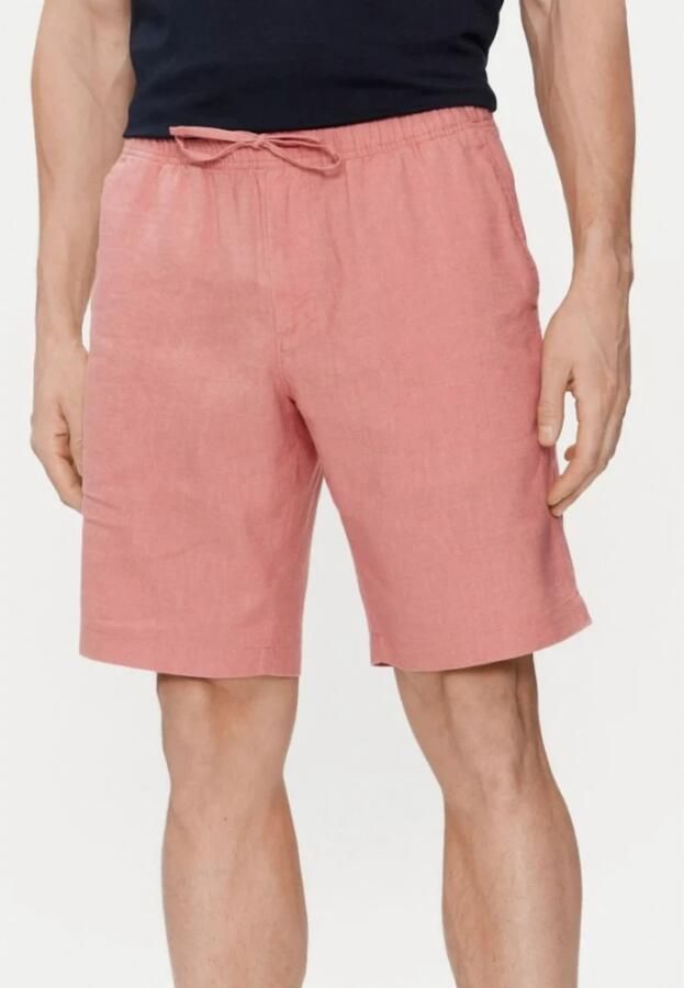 Tommy Hilfiger Korte broek van linnenmix met elastische band model 'HARLEM' - Foto 2