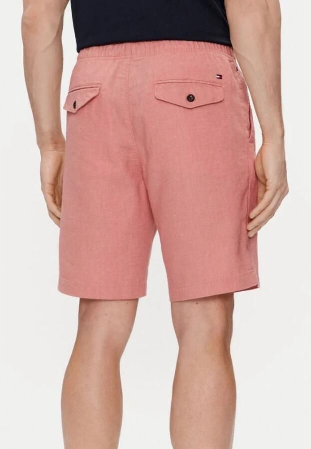 Tommy Hilfiger Korte broek van linnenmix met elastische band model 'HARLEM' - Foto 3