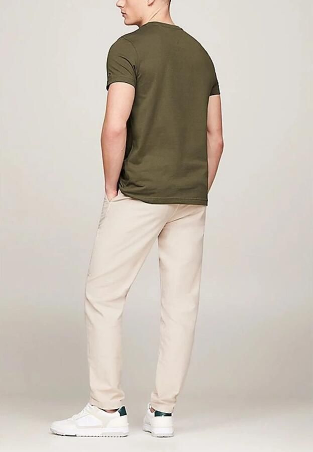 Tommy Hilfiger Groene Bedrukte Katoenen T-shirt Mannen Green Heren - Foto 3