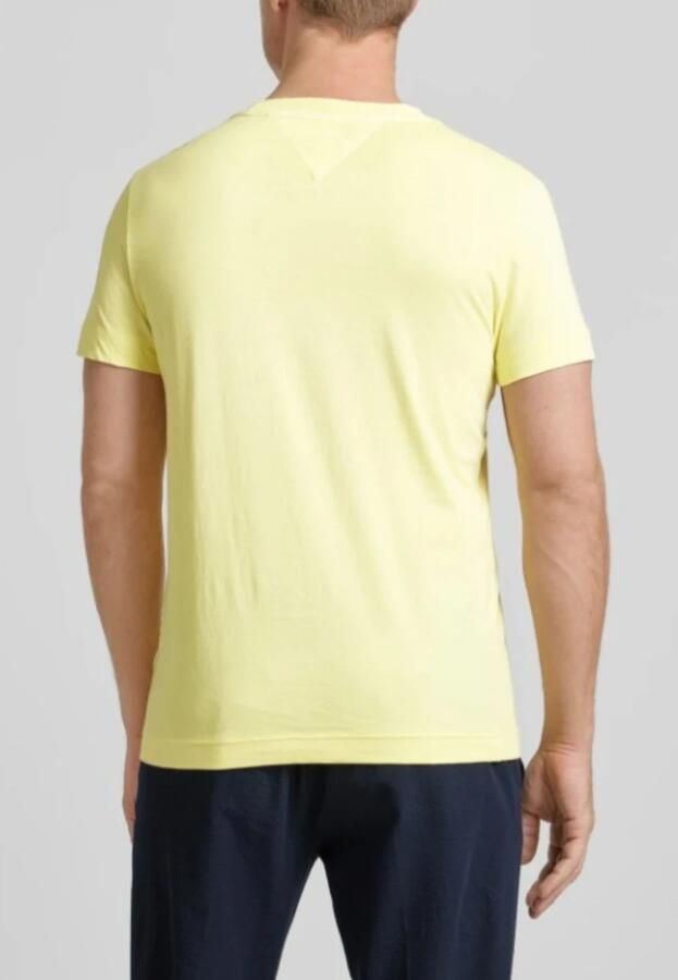 Tommy Hilfiger Heren Logo Tee Garment Dye Yellow Heren - Foto 8