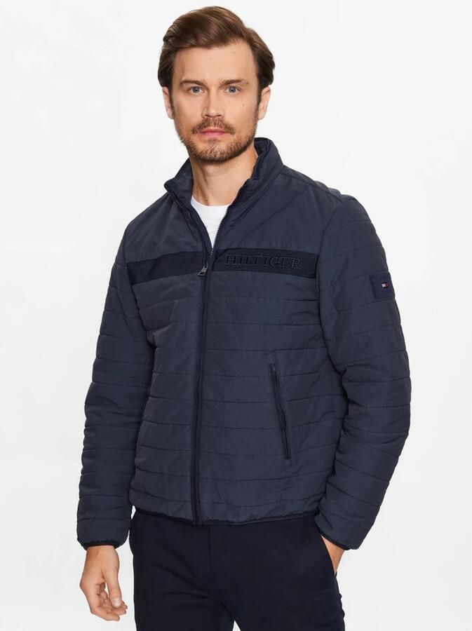 Tommy Hilfiger Heren Marineblauwe Gmd Gewatteerde Regatta Jas Blue Heren - Foto 4