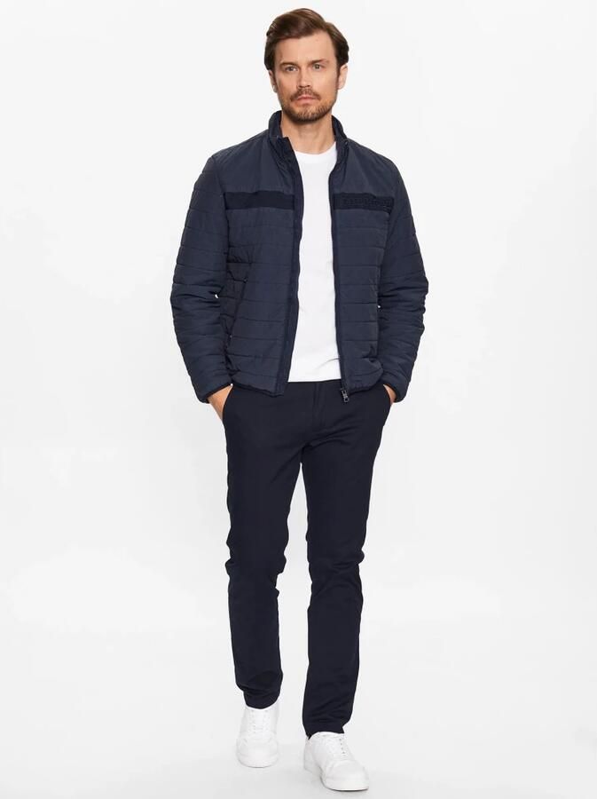 Tommy Hilfiger Heren Marineblauwe Gmd Gewatteerde Regatta Jas Blue Heren - Foto 5