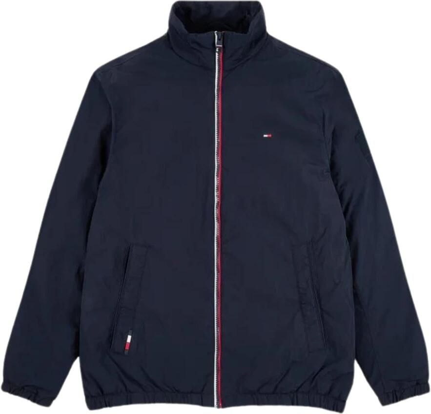 Tommy Hilfiger Blauwe Waterdichte Jas met Geborduurd Logo Blue Heren