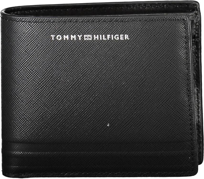 Tommy Hilfiger Heren Portemonnee Zwart 2 Vakken Black Heren - Foto 3