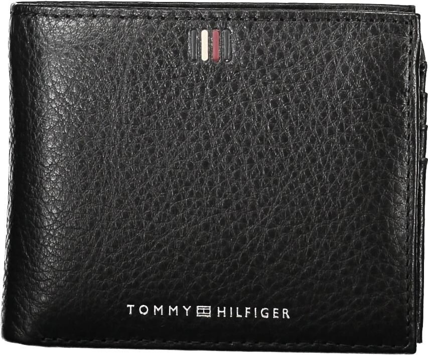 Tommy Hilfiger Elegante zwarte leren portemonnee met voldoende opbergruimte Black Heren - Foto 3