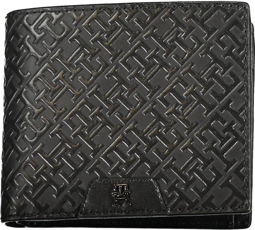 Tommy Hilfiger Zwarte portemonnee met kaartsleuven en geldclip Black Heren
