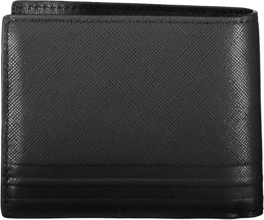 Tommy Hilfiger Heren Portemonnee Zwart Contrast Print Logo Black Heren