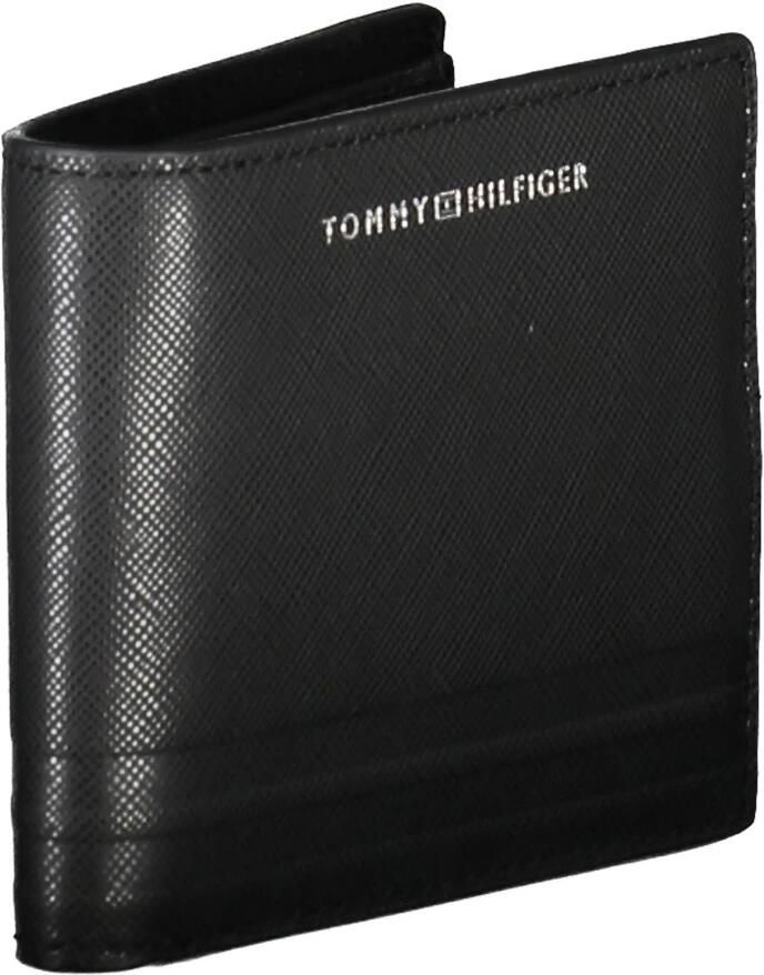 Tommy Hilfiger Heren Portemonnee Zwart Contrast Print Logo Black Heren - Foto 2