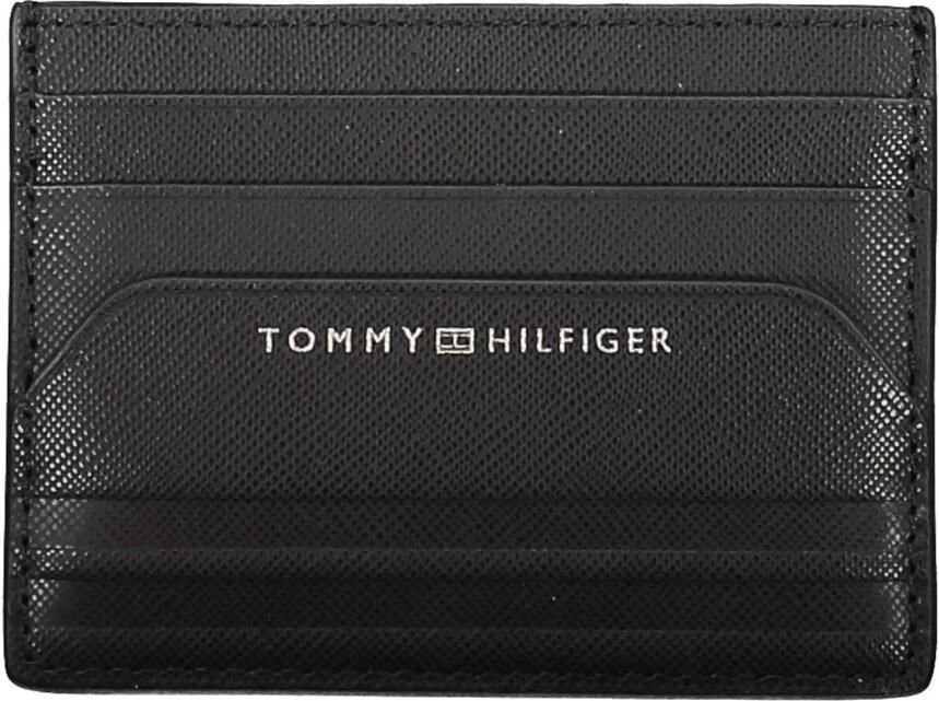 Tommy Hilfiger Portemonnee Bedrukte lederen kaarthouder portemonnee