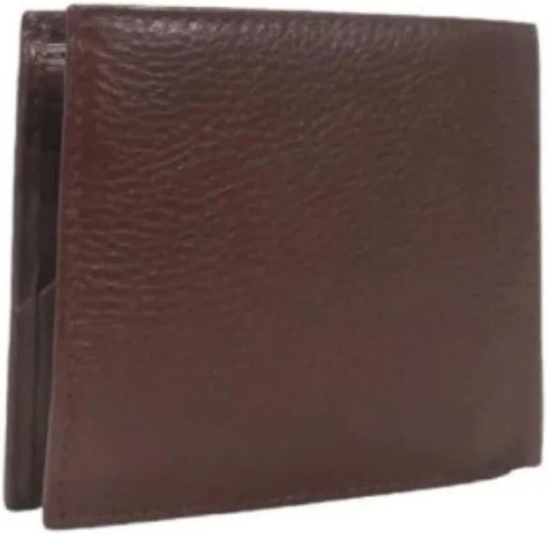 Tommy Hilfiger Premium Leren Portemonnee Herfst Winter Collectie Brown Heren