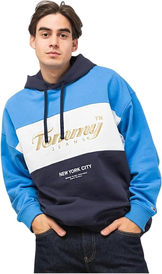 Tommy Jeans Hoodie in colour-blocking-design model 'ARCHIVE HOODIE'