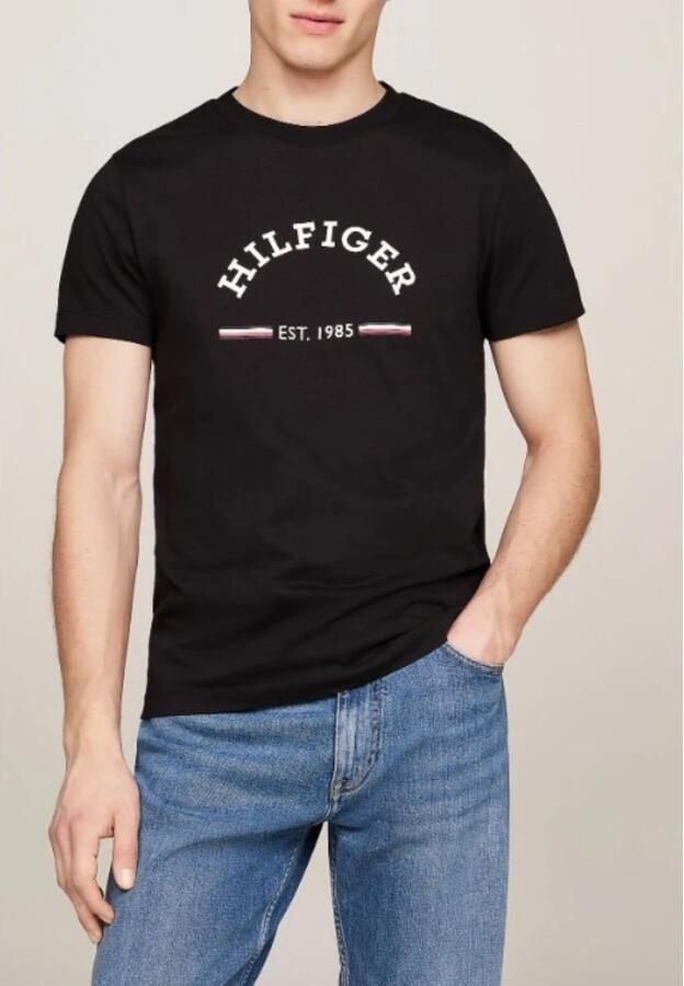 Tommy Hilfiger Heren RWB Arch Grafisch T-shirt Black Heren - Foto 2