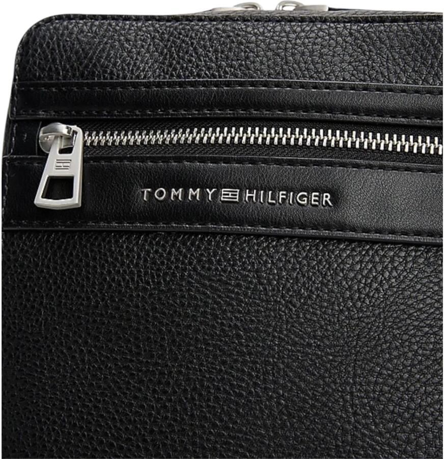 Tommy Hilfiger Schoudertas TH CENTRAL MINI REPORTER heren schoudertas met ritsvoorkantvak