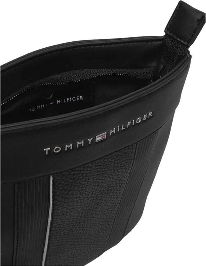 Tommy Hilfiger Schoudertas TH FOUNDATION MINI CROSSOVER heren schoudertas met verstelbare schouderriem