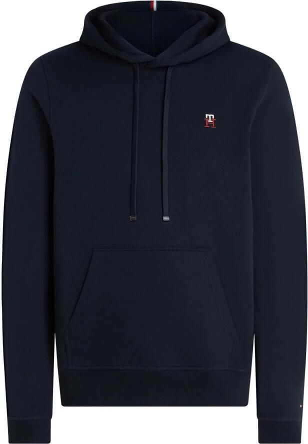 Tommy Hilfiger Geborduurd Logo Hoody Woestijnlucht Blue Heren - Foto 3