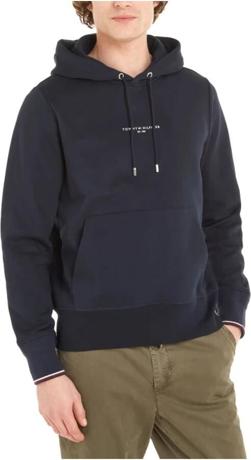 Tommy Hilfiger Hoodie TOMMY LOGO TIPPED HOODY Tommy-Tape binnen aan de halsopening Vlag-Stiksel op de Mouw - Foto 17