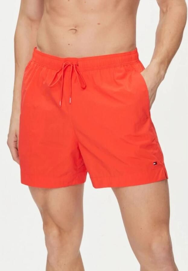 TOMMY HILFIGER UNDERWEAR Tommy Hilfiger Heren Zwembroeken Medium Drawstring Rood