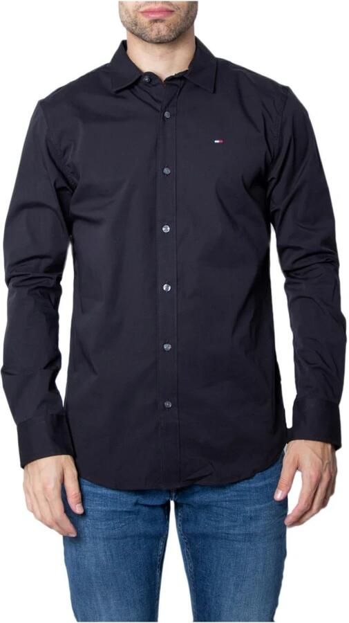 TOMMY JEANS Overhemd met lange mouwen Sabim Stretch Hemd Shirt Stretch shirt premium slim fit met elastaan - Foto 11