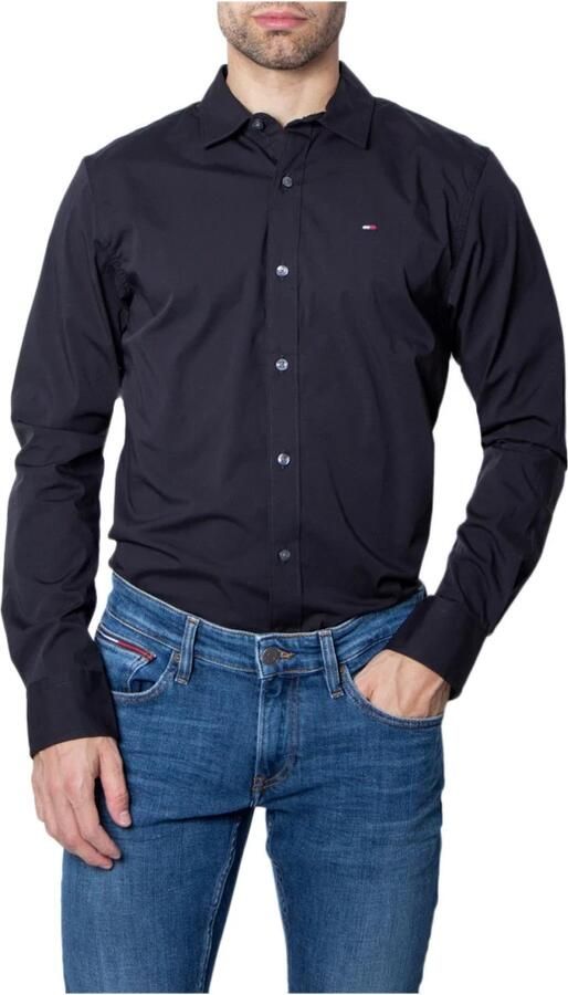 TOMMY JEANS Overhemd met lange mouwen Sabim Stretch Hemd Shirt Stretch shirt premium slim fit met elastaan - Foto 9