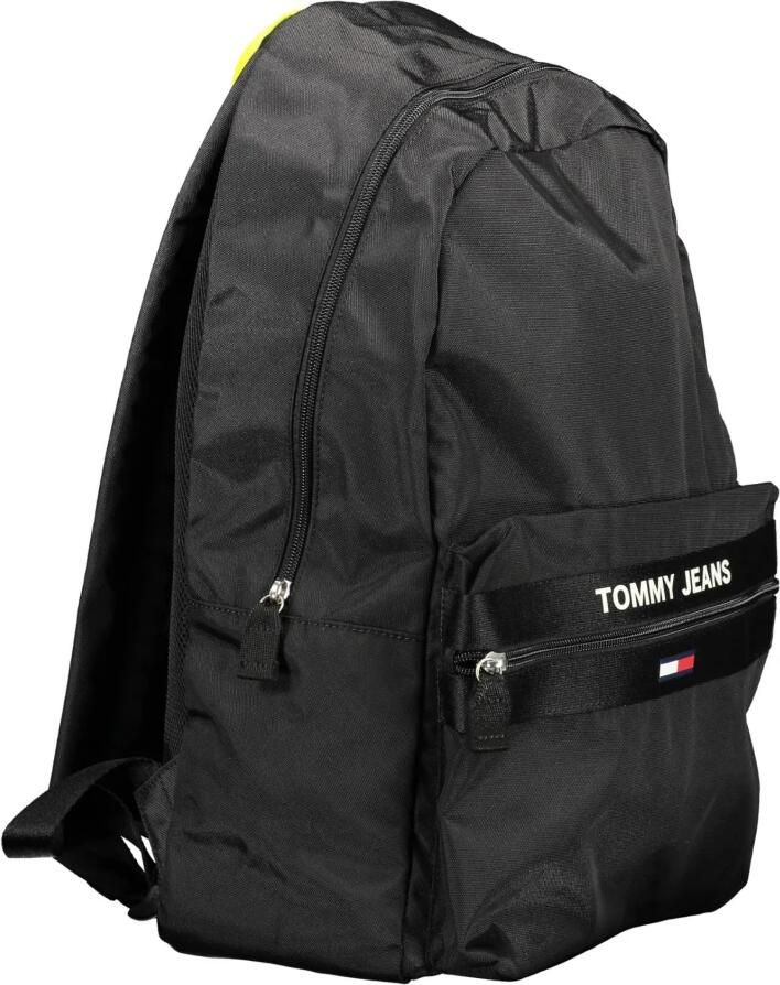 Tommy Hilfiger Heren Zwarte Rugzak met Contrastdetails Black Heren