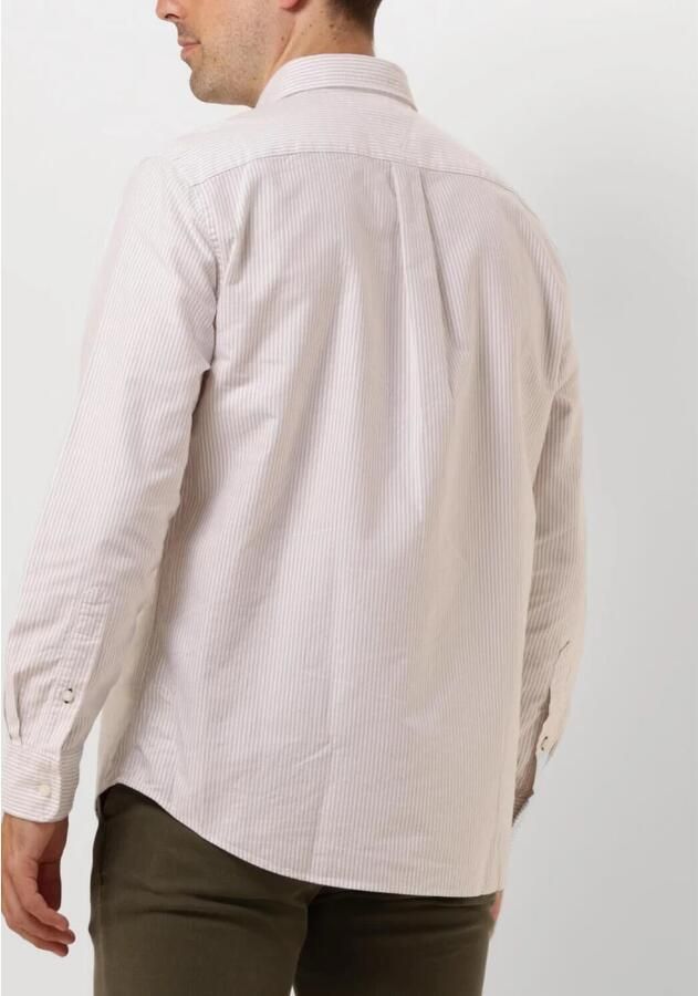 Tommy Hilfiger gestreept regular fit overhemd HERITAGE OXFORD STRIPE classic kaki white - Foto 2