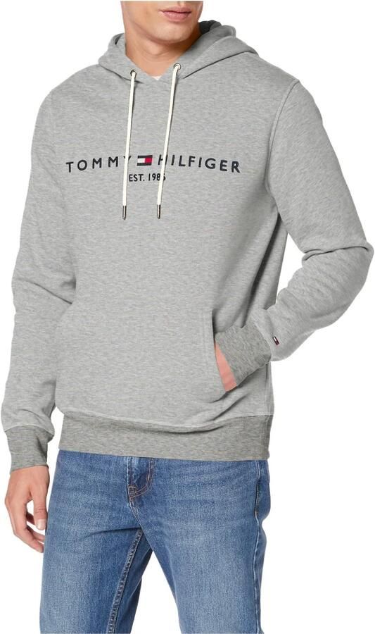 Tommy Hilfiger Grijze Trui Effen Katoenmix NorHeren Pasvorm Gray Heren - Foto 17
