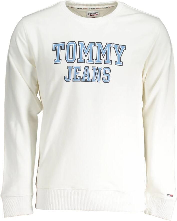 Tommy Hilfiger Witte Katoenen Hoodie voor Mannen White Heren