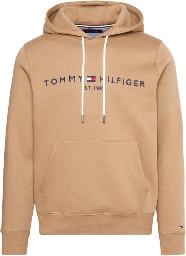 Tommy Hilfiger Beige Bedrukte Hoodie Herfst Winter Beige Heren - Foto 2