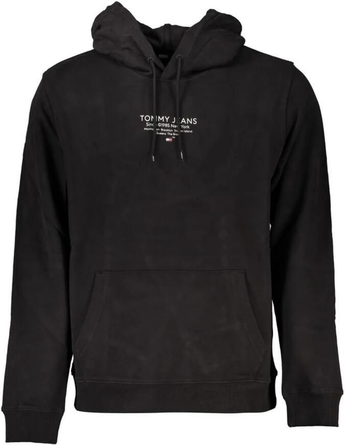 Tommy Hilfiger Elegant sweatshirt met iconische print Black Heren