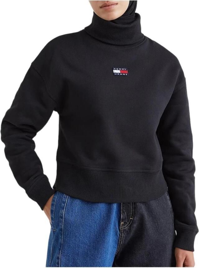Tommy Jeans Heavyweight Knits Coltrui Dames Truien Black Dames - Foto 4