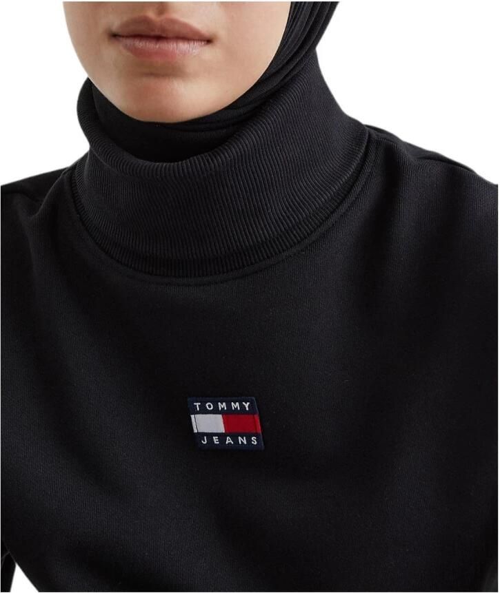 Tommy Jeans Heavyweight Knits Coltrui Dames Truien Black Dames - Foto 3