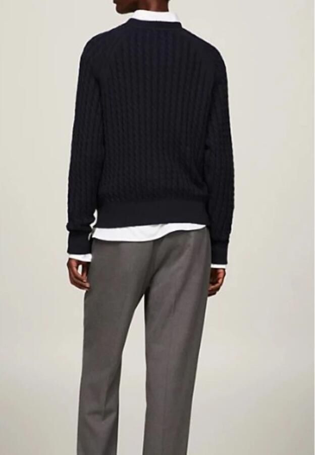 Tommy Hilfiger Blauwe Logo Front Sweater Katoen Blue Dames - Foto 2