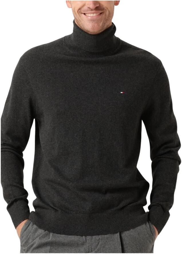TOMMY HILFIGER Heren Truien & Vesten Pima Org Ctn Cashmere Roll Neck Donkergrijs - Foto 12