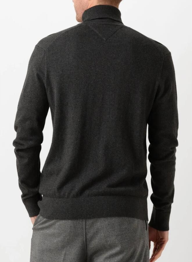 TOMMY HILFIGER Heren Truien & Vesten Pima Org Ctn Cashmere Roll Neck Donkergrijs - Foto 10
