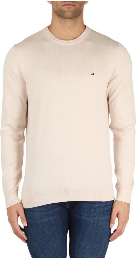TOMMY HILFIGER Heren Truien & Vesten Pima Org Ctn Cashmere Crew Neck Beige - Foto 3